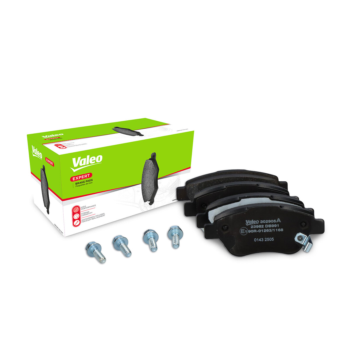 Jeu de 4 plaquettes de frein VALEO ref. 302905A